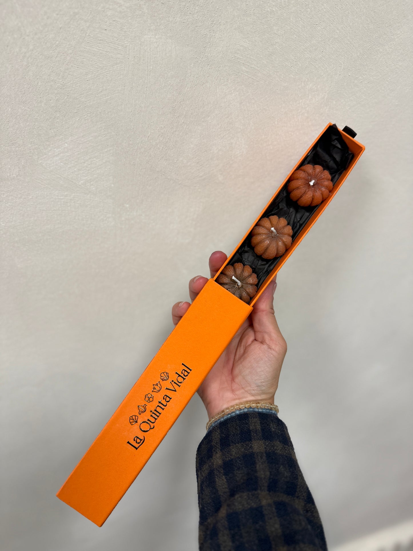 Conjunto de 3 Velas decorativas Calabacita