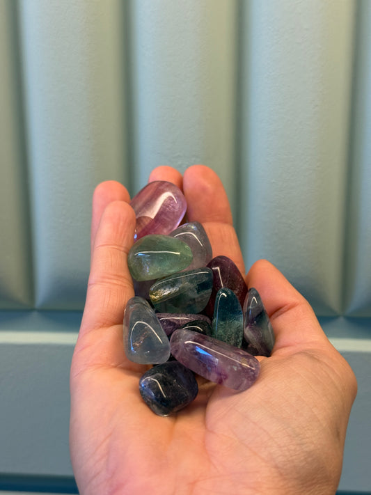 Rodado de Fluorita multicolor