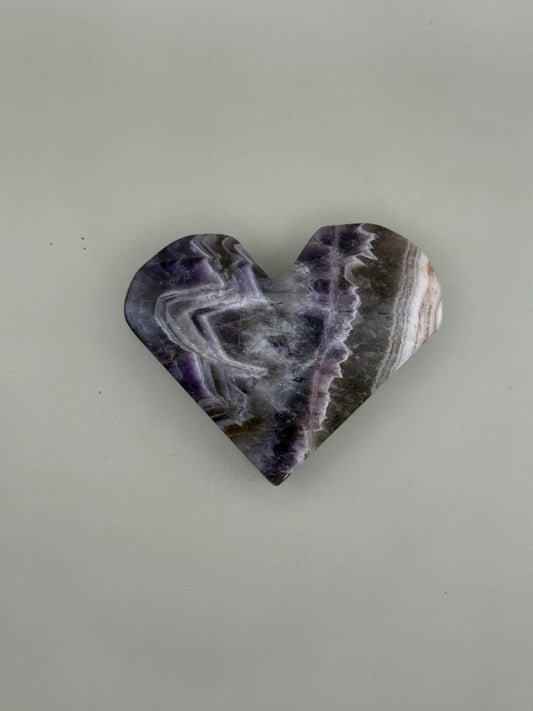 Corazón de Amatista Chevron