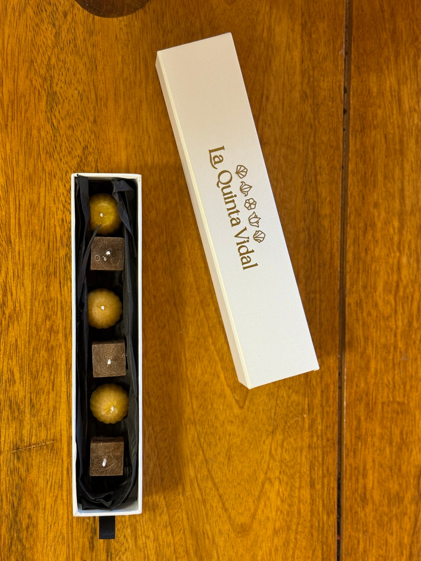 Conjunto de 6 Velas decorativas bombón de Navidad