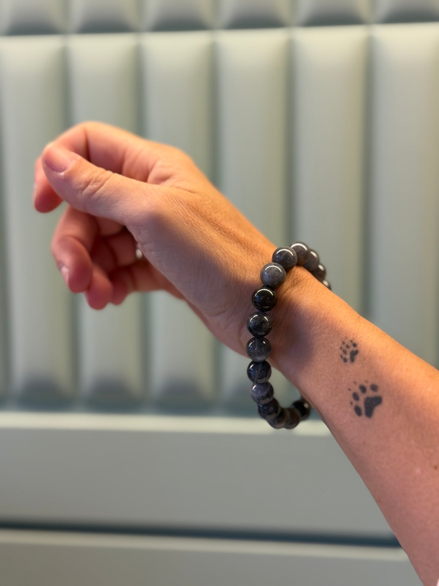 Pulsera de bolas de Labradorita