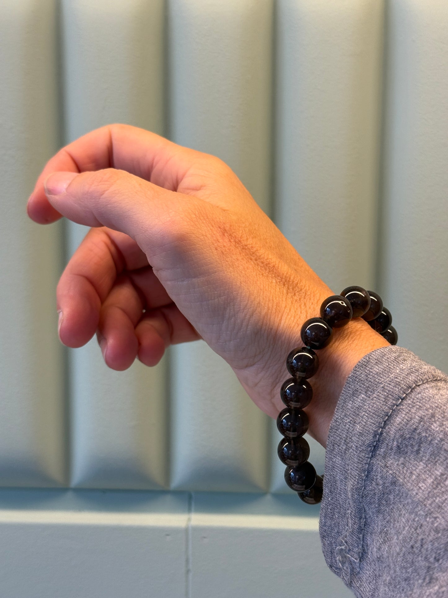 Pulsera de bolas de Tectita