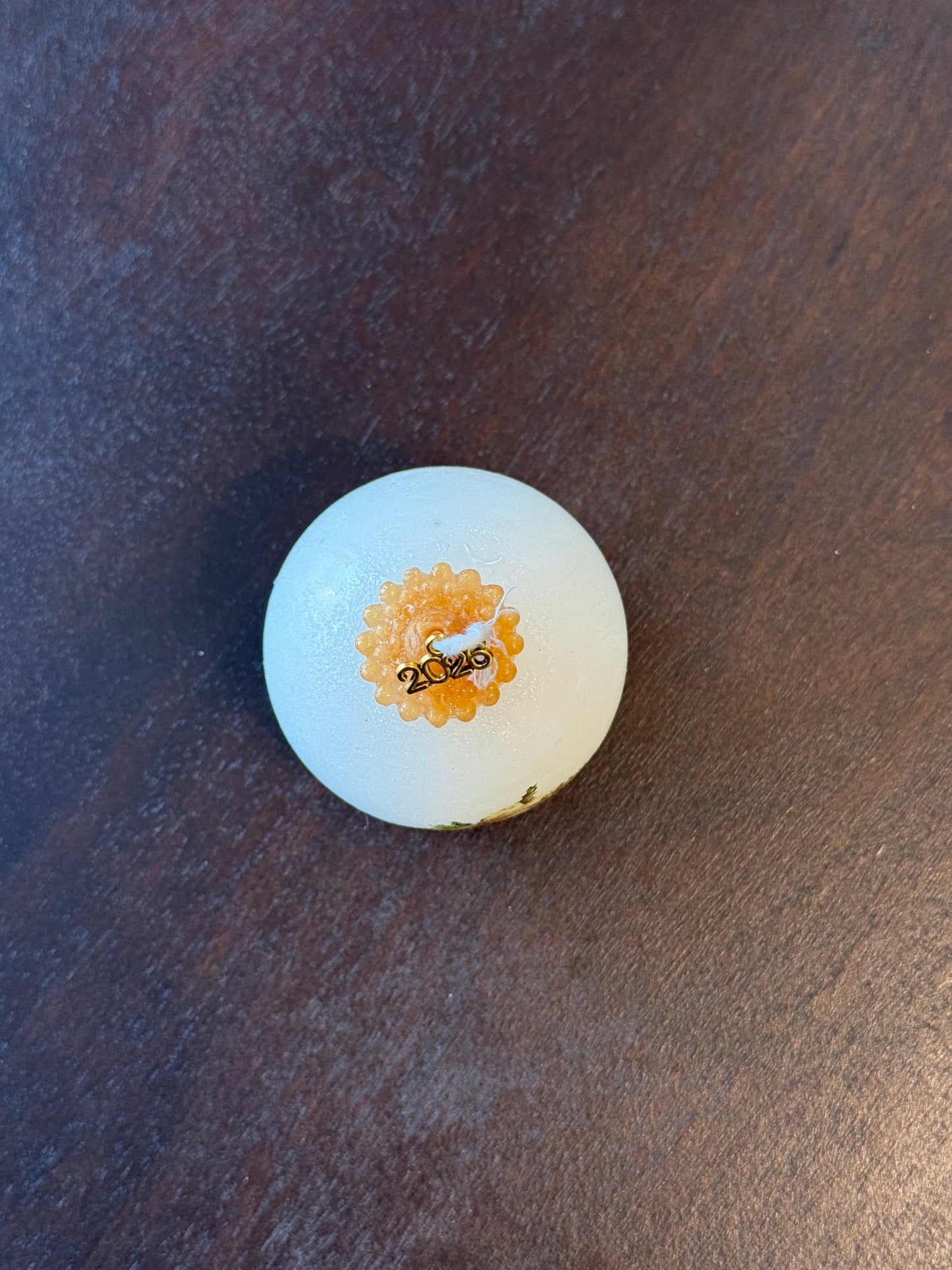 Velas decorativa bola de Navidad de porcelana