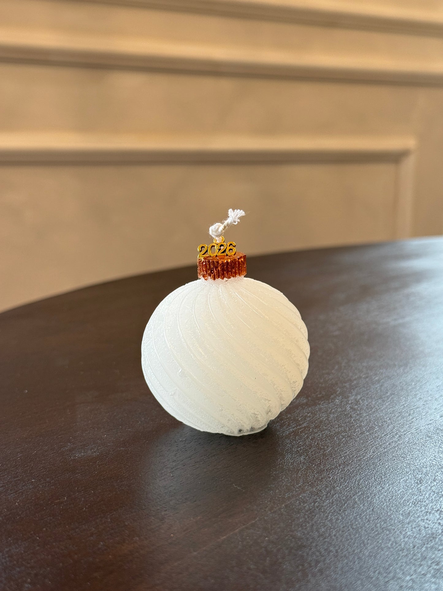 Velas decorativa bola de Navidad de porcelana