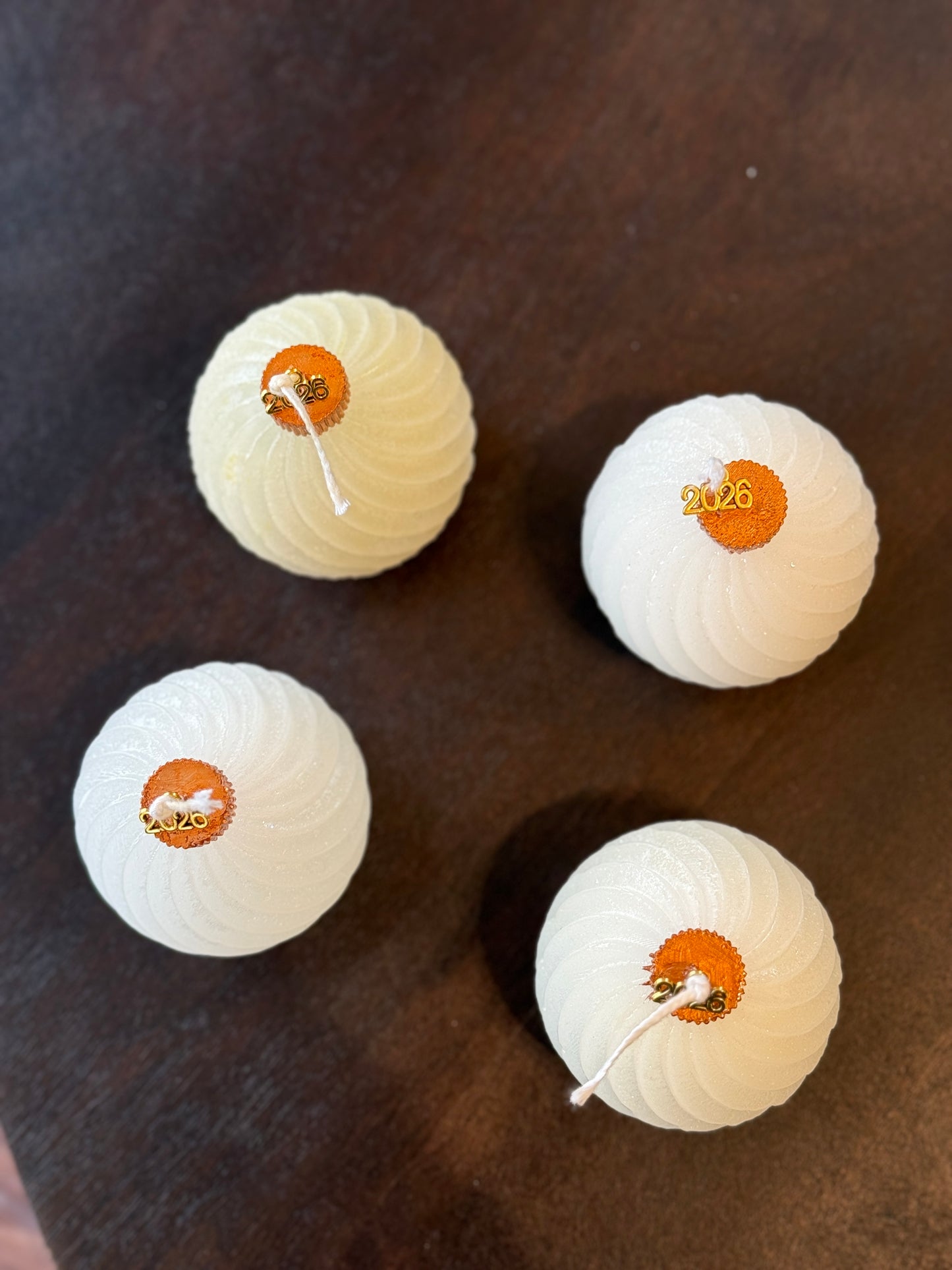 Velas decorativa bola de Navidad de porcelana