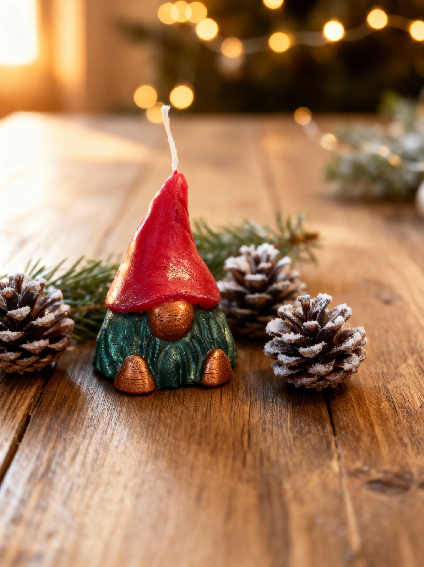 Velas decorativa Gnomo navideño