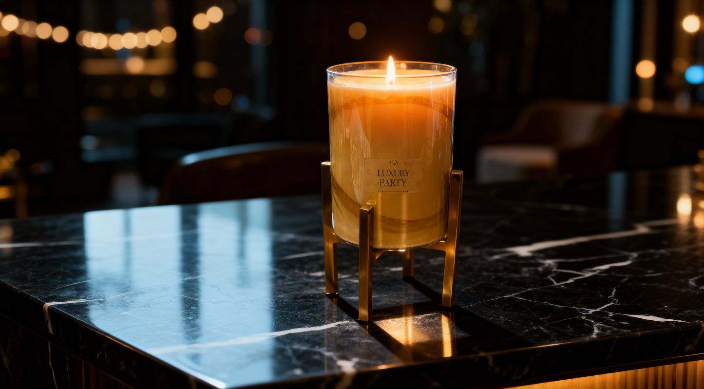 Vela de soja gel y oro Luxury Party edición Limitada