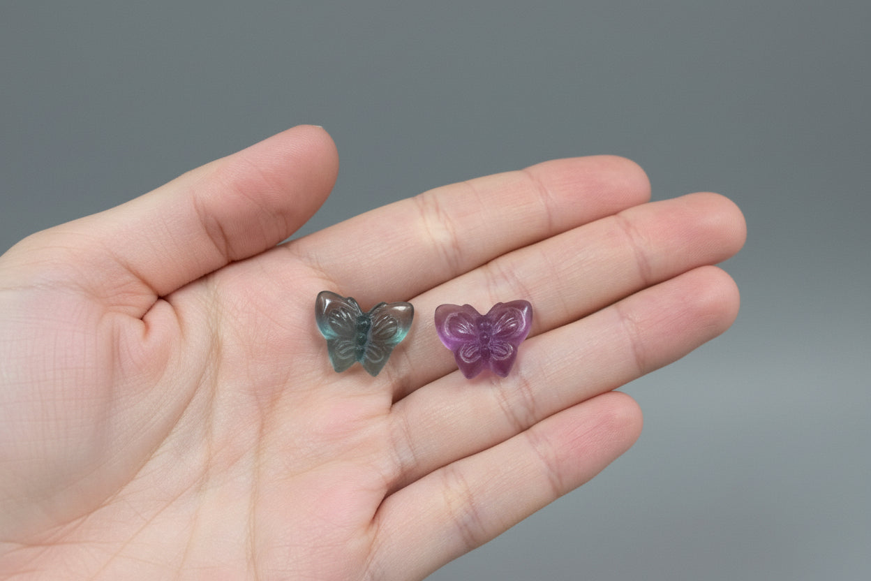 Mariposas de fluorita multicolor