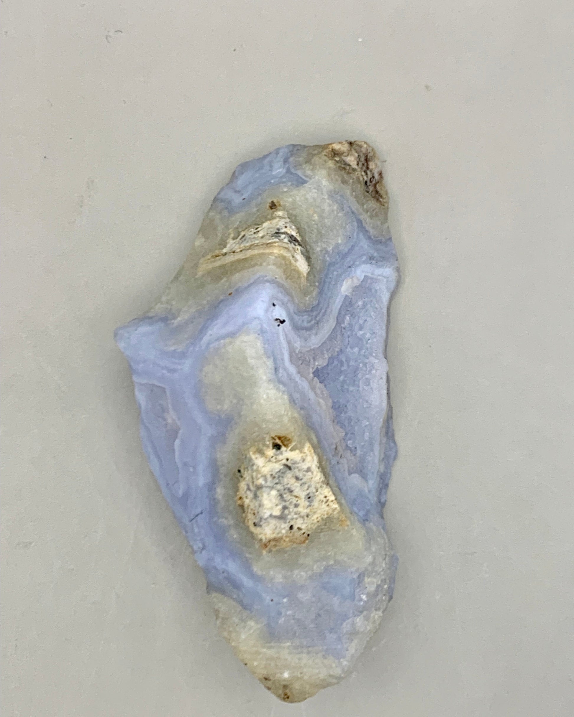 Masivo de ágata azul bandeada 