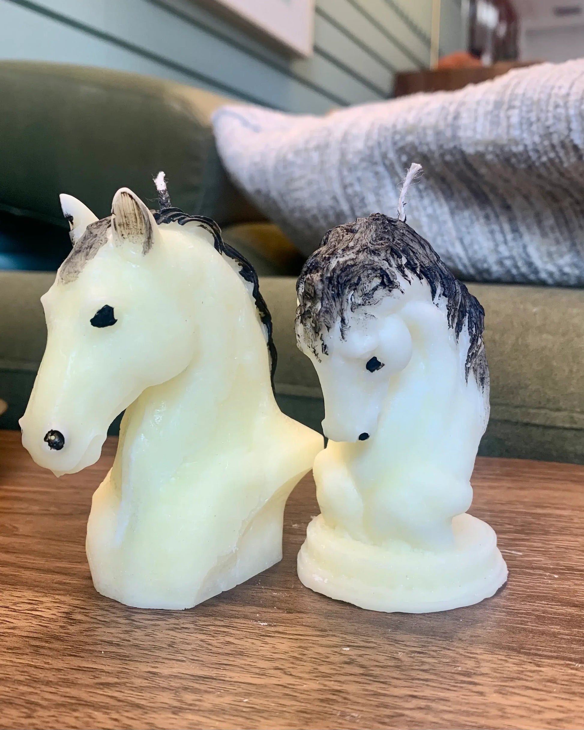 Pack de 2 velas decorativas de caballos