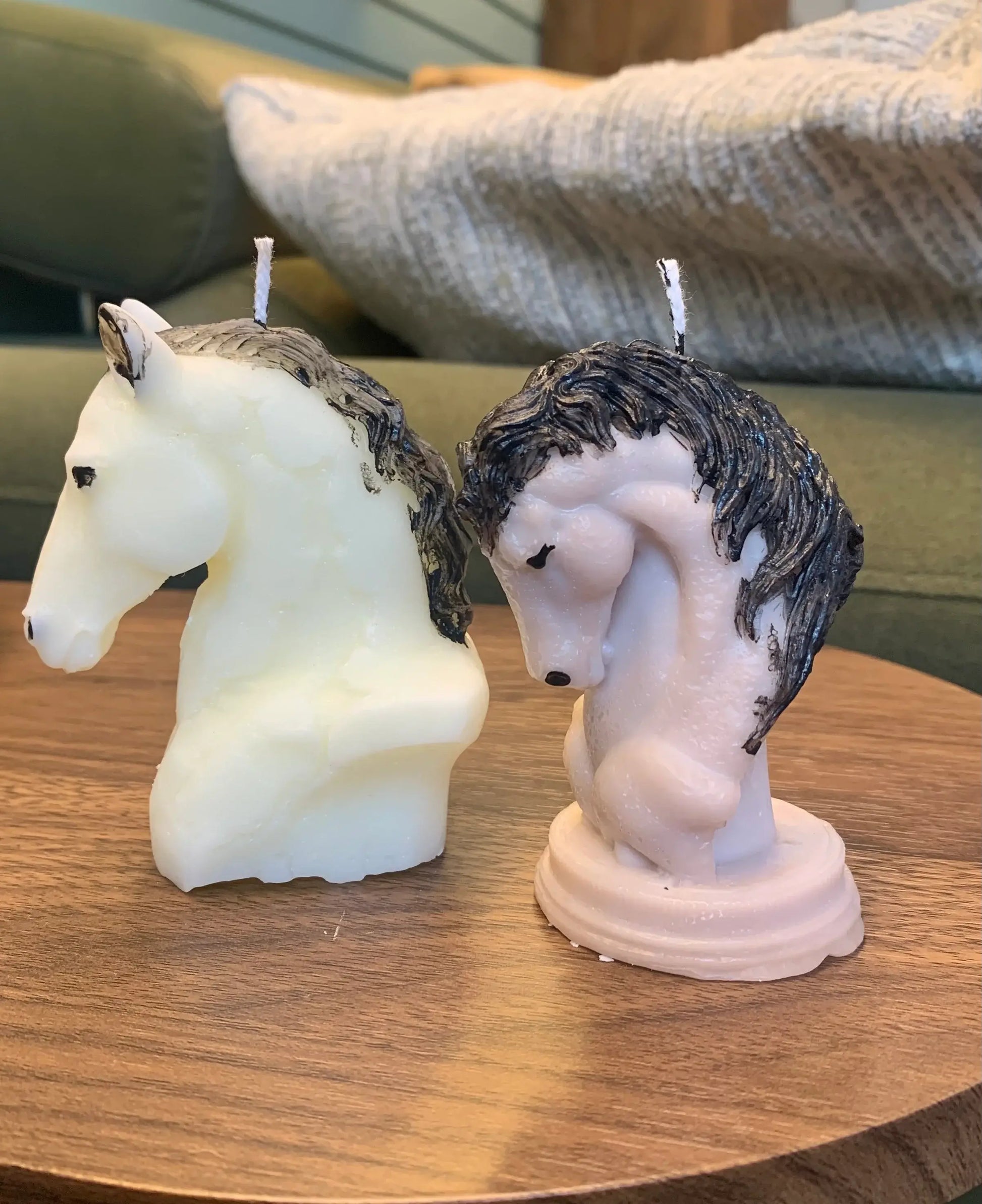 Pack de 2 velas decorativas de caballos