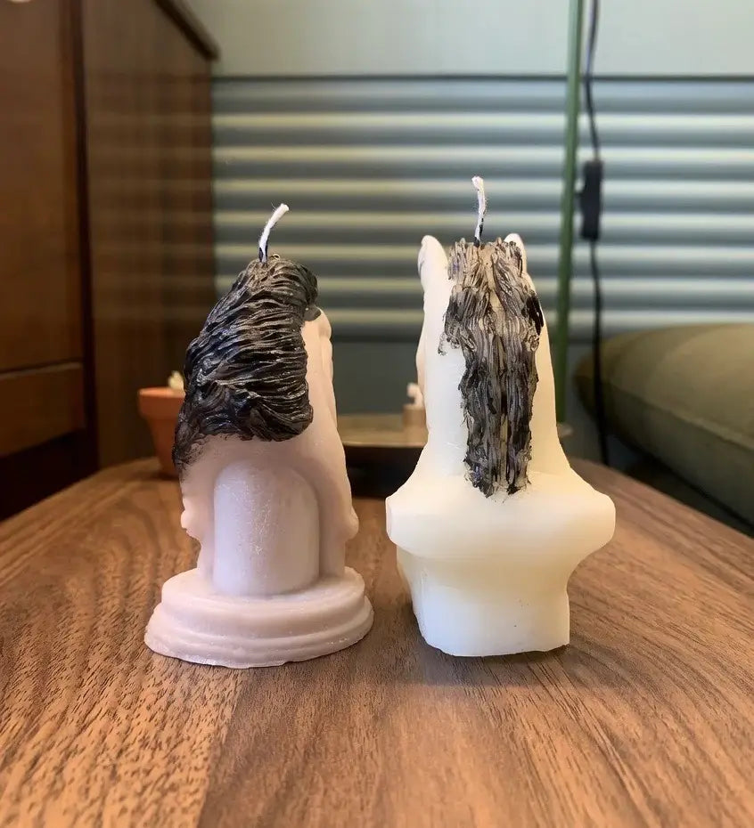 Pack de 2 velas decorativas de caballos