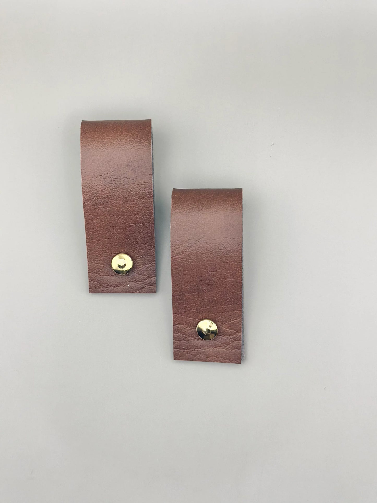 Pareja de servilleteros de cuero y metal - La Quinta Vidal