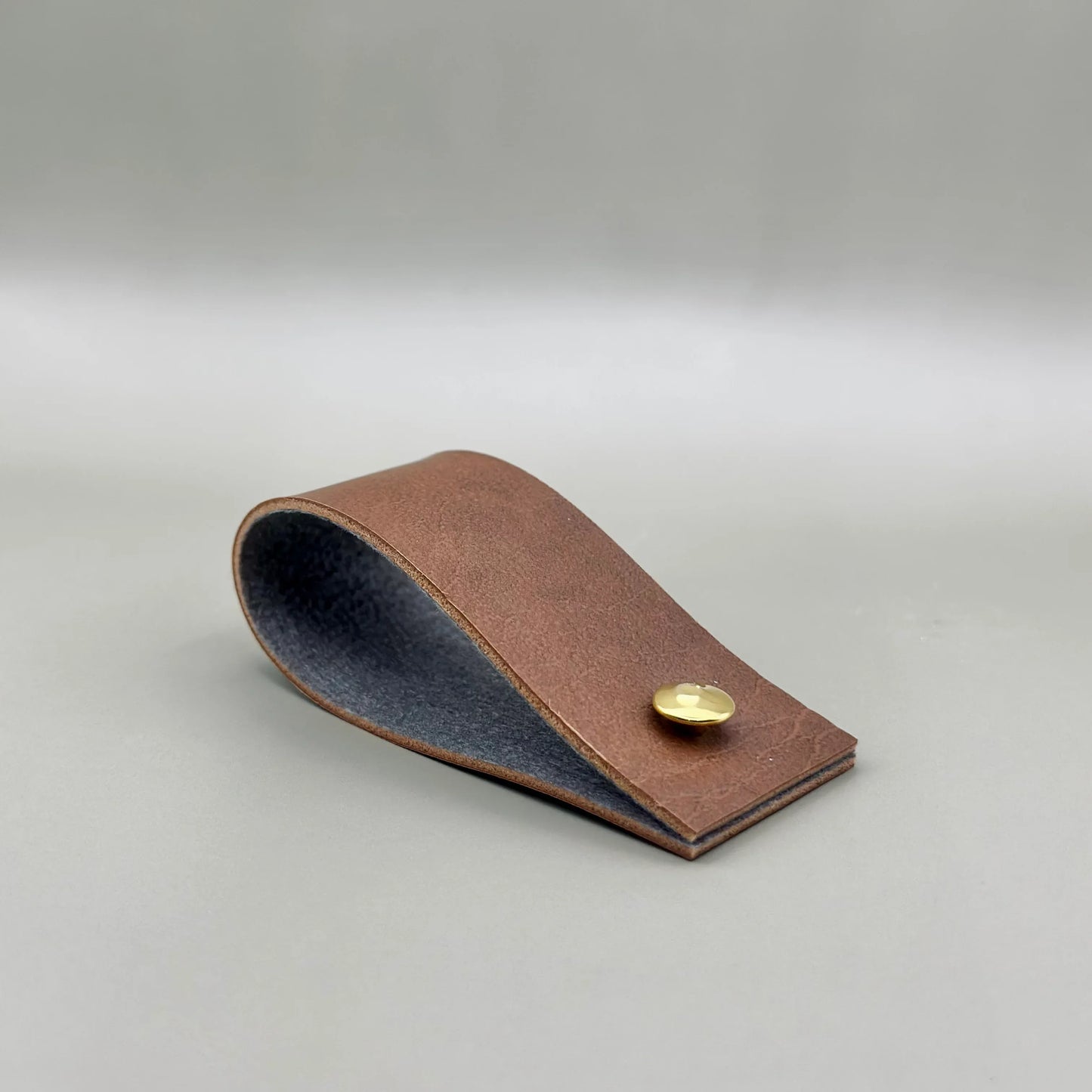 Pareja de servilleteros de cuero y metal - La Quinta Vidal