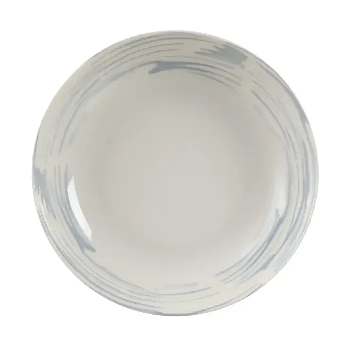 Plato hondo azul lineas - La Quinta Vidal