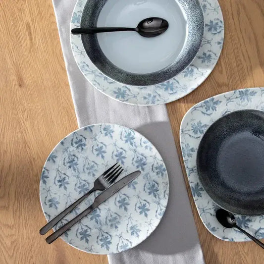 Plato llano azul Vintage - La Quinta Vidal