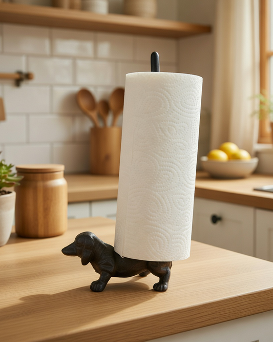 Portarollos de cocina con forma de perro