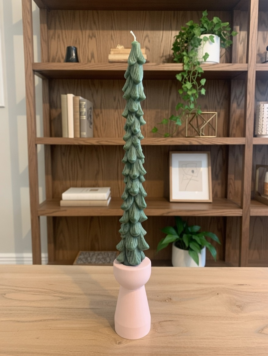 Portavelas de resina ecológico