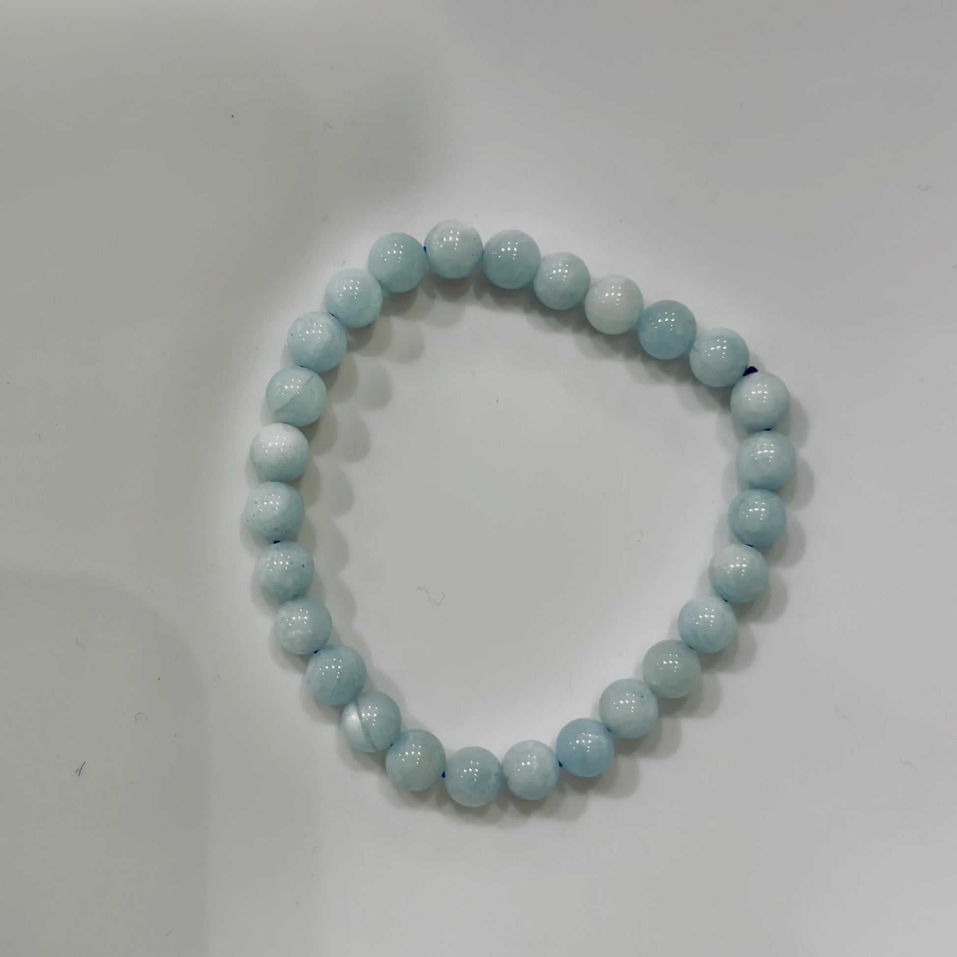 Pulsera de bolas de Aguamarina