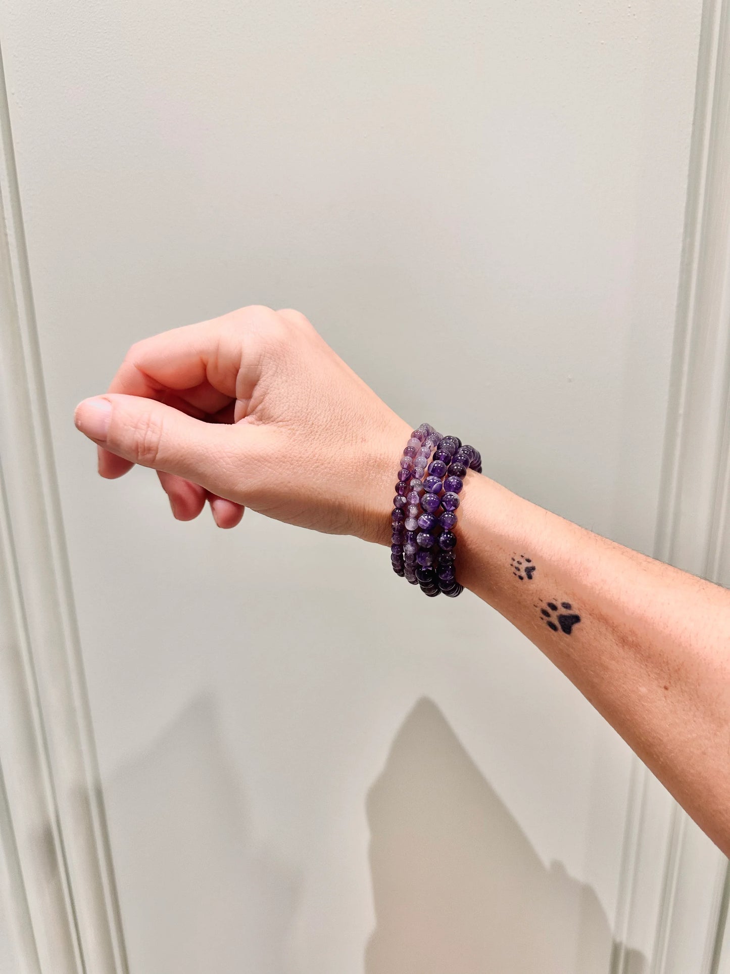 Pulsera de bolas de Amatista - La Quinta Vidal