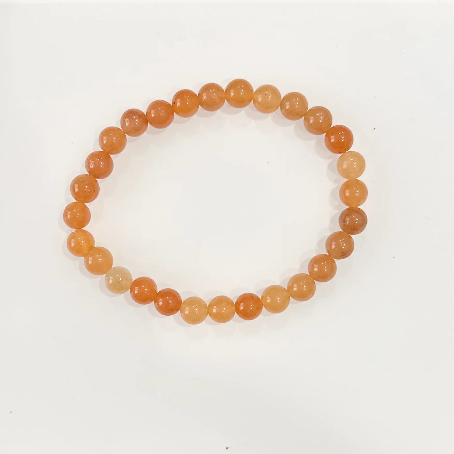 Pulsera de bolas de Aventurina Naranja - La Quinta Vidal