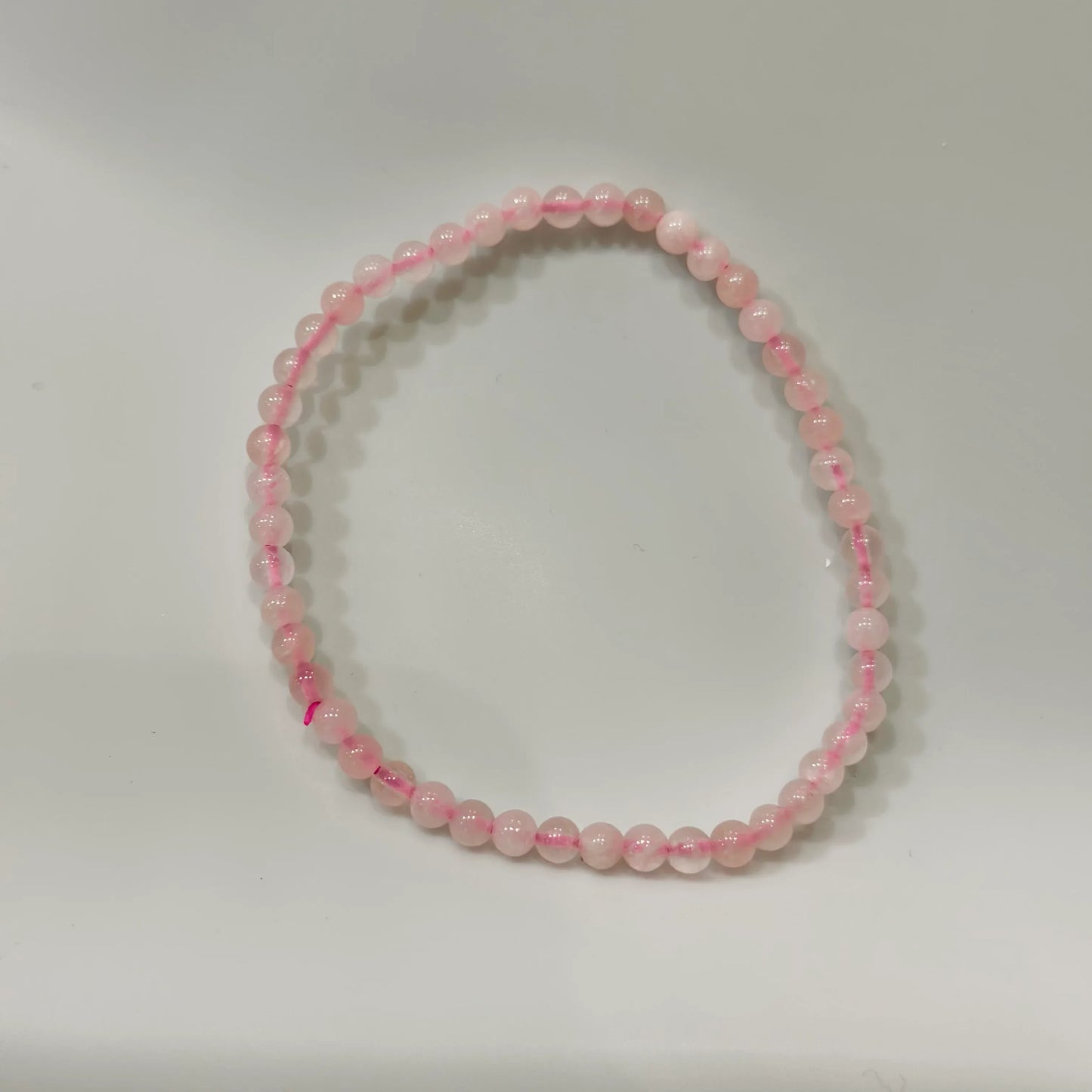 Pulsera de bolas de cuarzo rosa - La Quinta Vidal