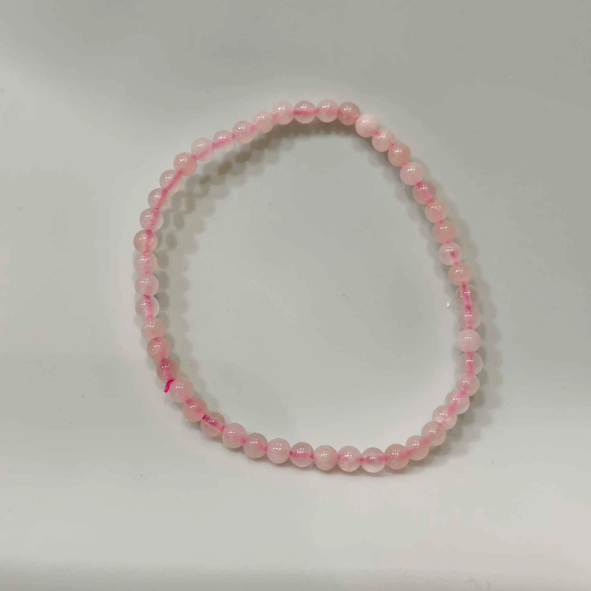 Pulsera de bolas de cuarzo rosa - La Quinta Vidal