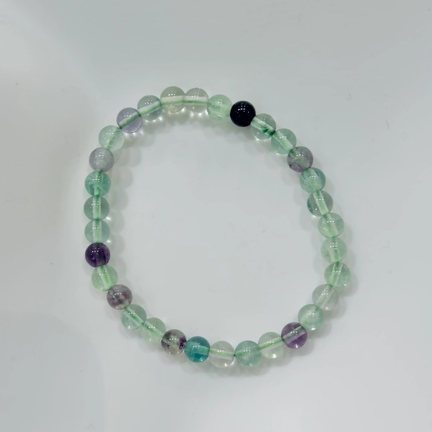 Pulsera de bolas de Fluorita Multicolor - La Quinta Vidal