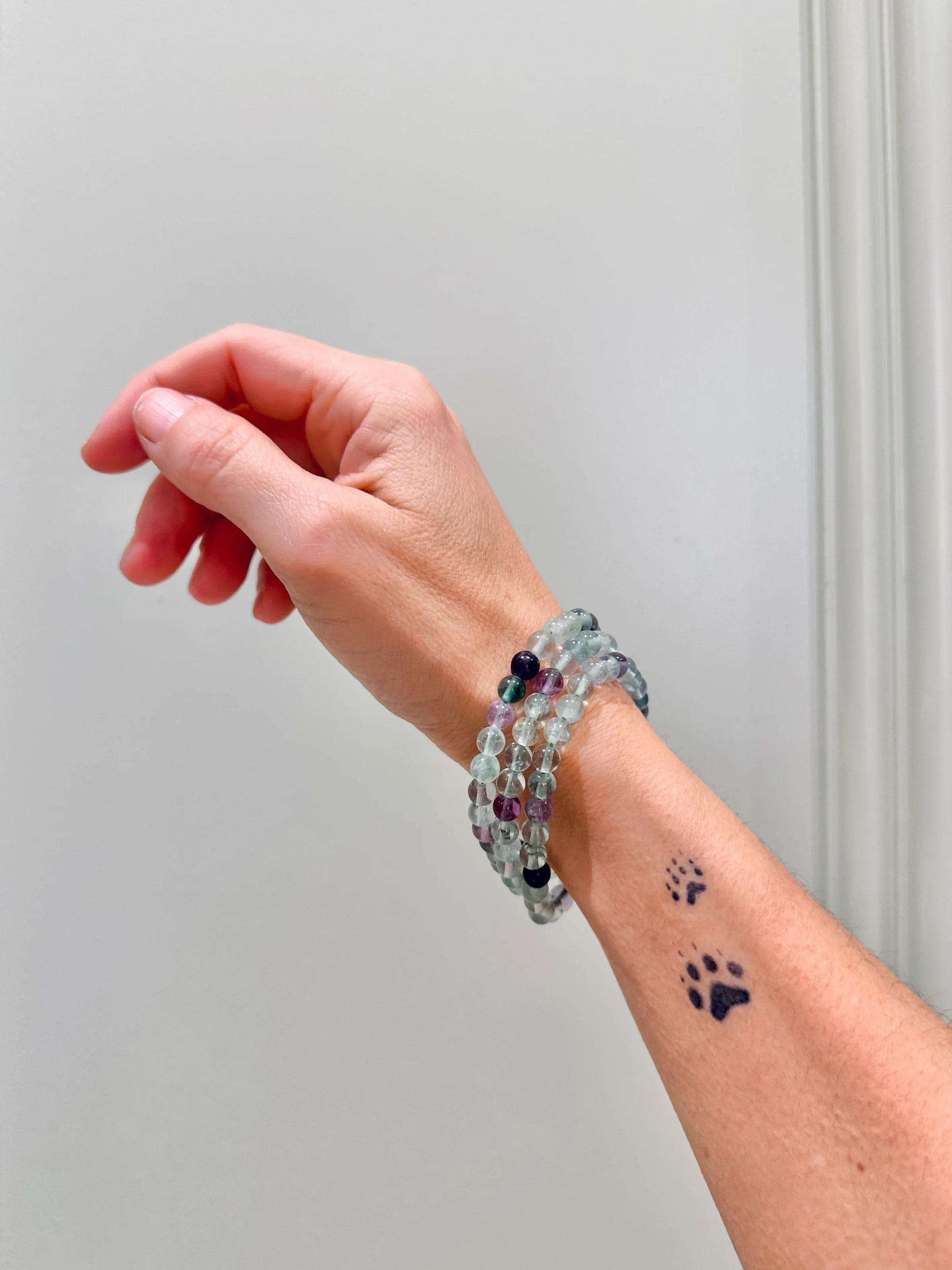 Pulsera de bolas de Fluorita Multicolor - La Quinta Vidal