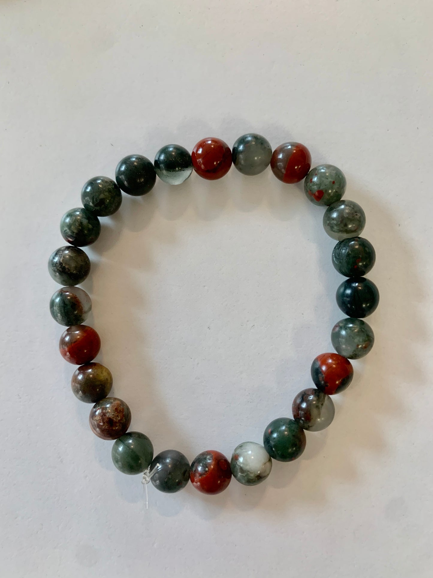 Pulsera de bolas de heliotropo 