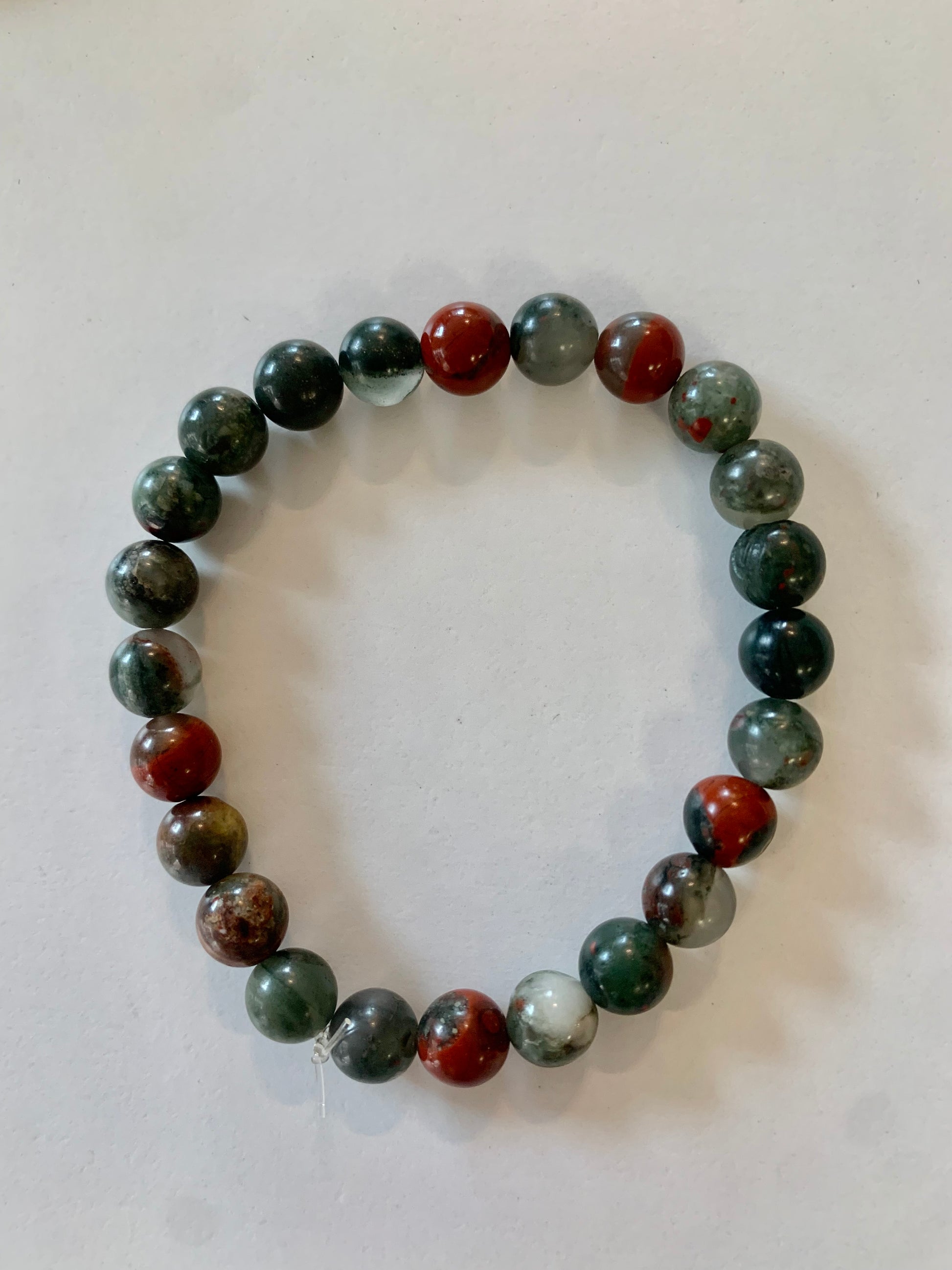 Pulsera de bolas de heliotropo 