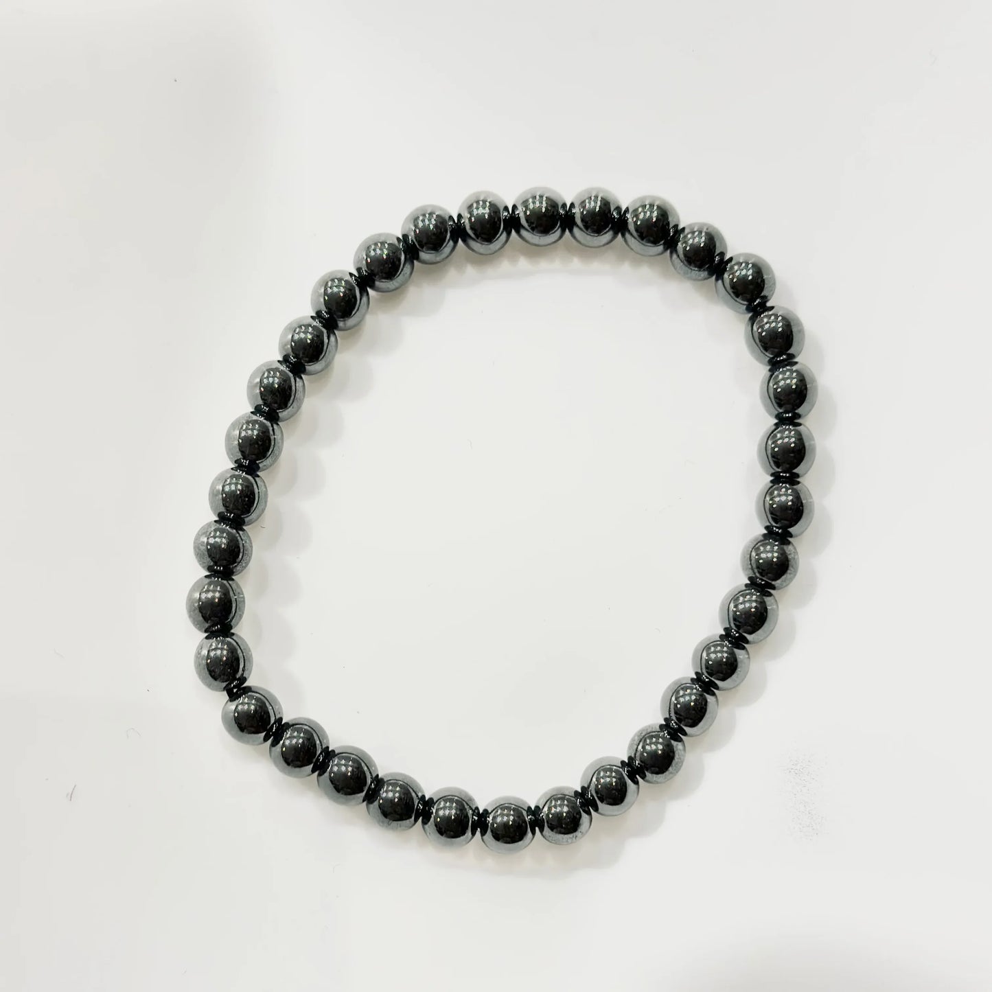 Pulsera de bolas de Hematite - La Quinta Vidal