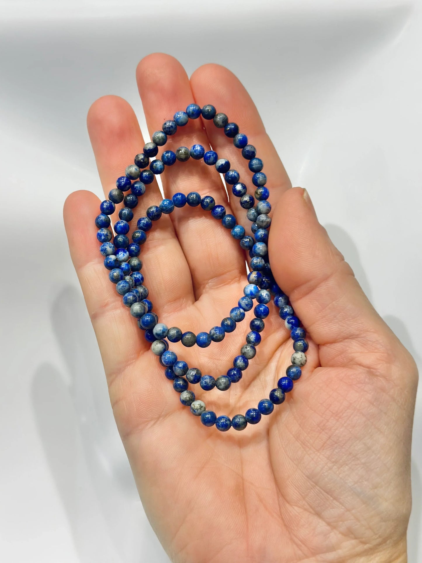 Pulsera de bolas de Lapislazuli - La Quinta Vidal