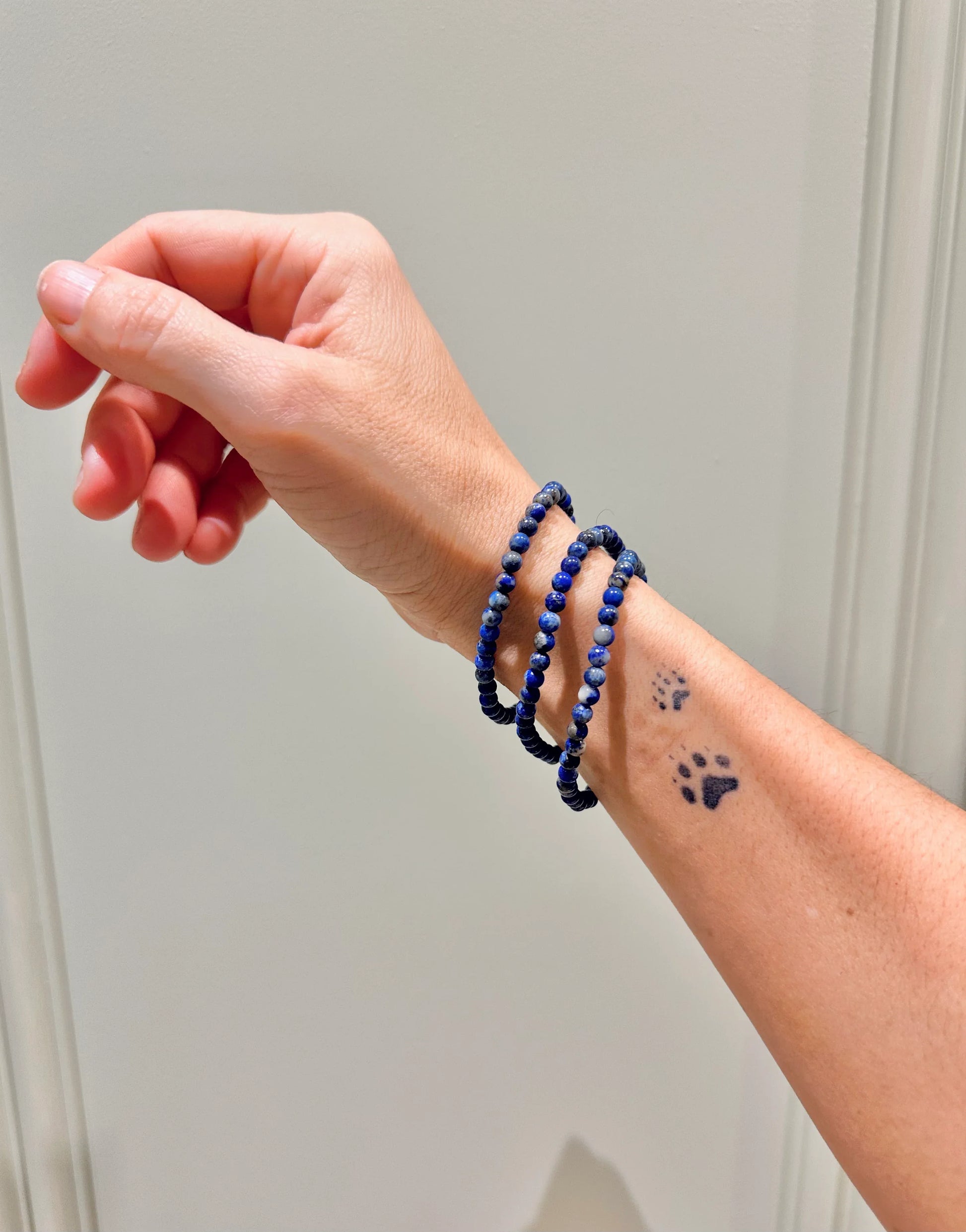 Pulsera de bolas de Lapislazuli - La Quinta Vidal