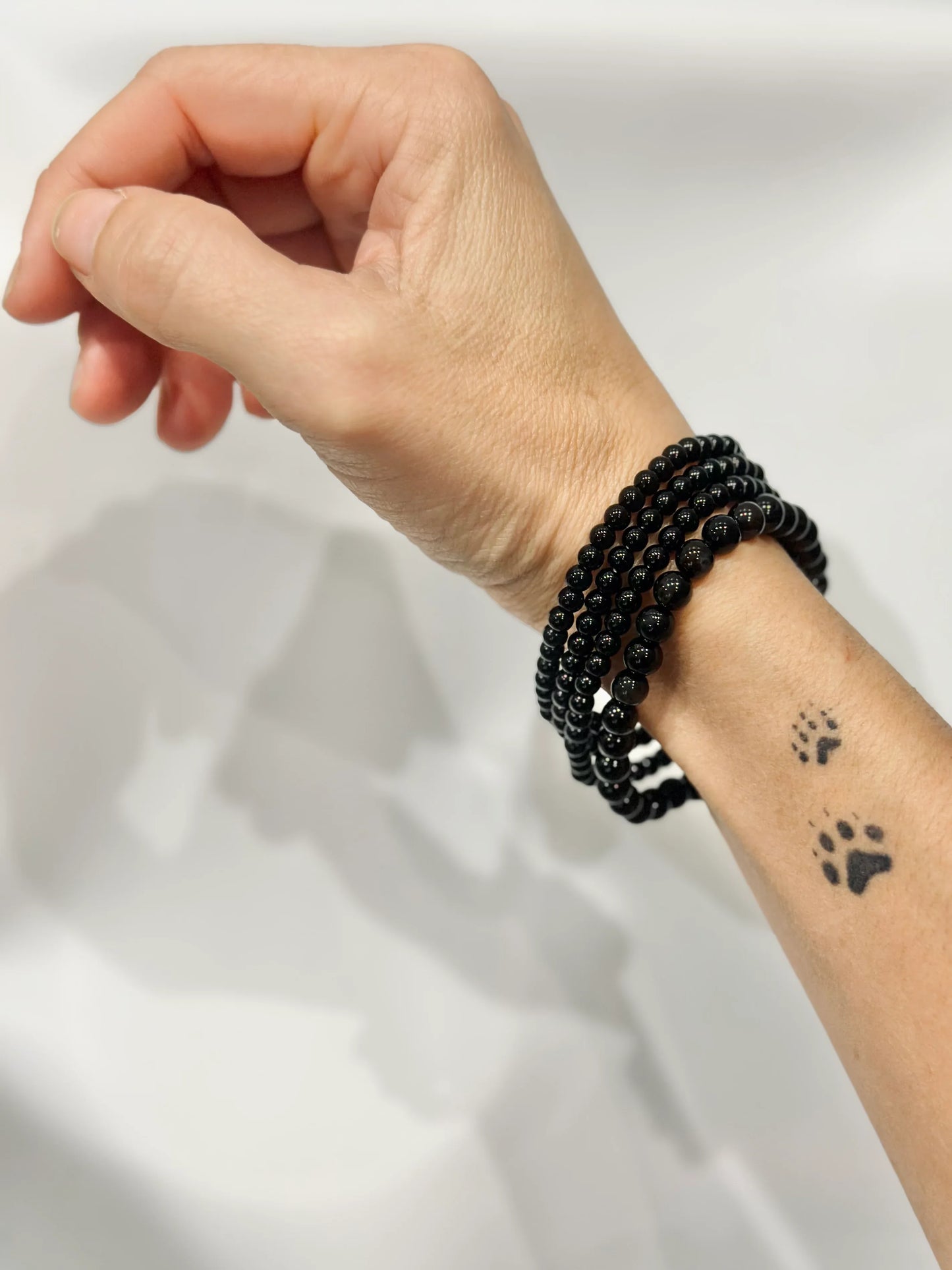 Pulsera de bolas de Obsidiana negra - La Quinta Vidal