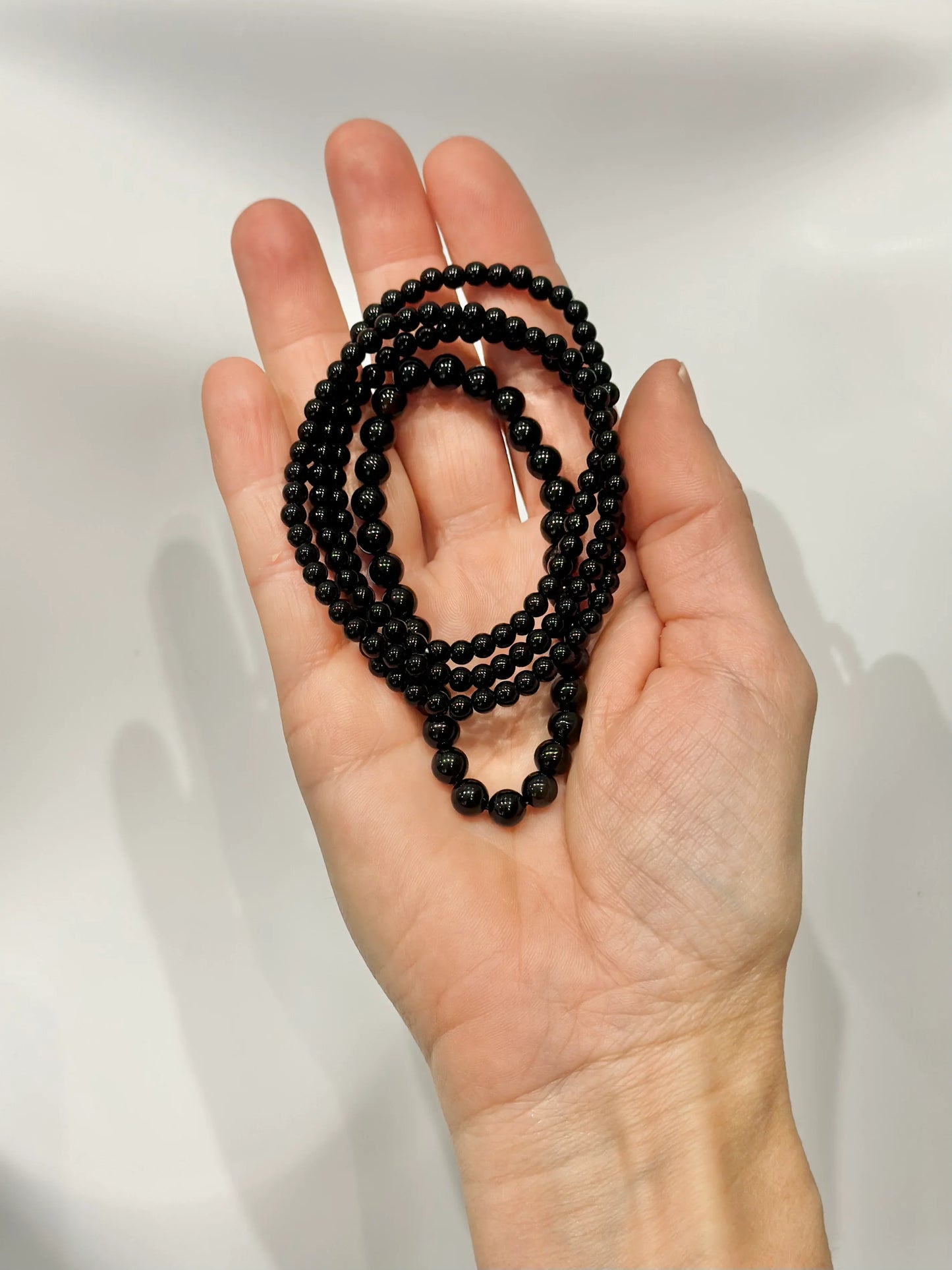 Pulsera de bolas de Obsidiana negra - La Quinta Vidal