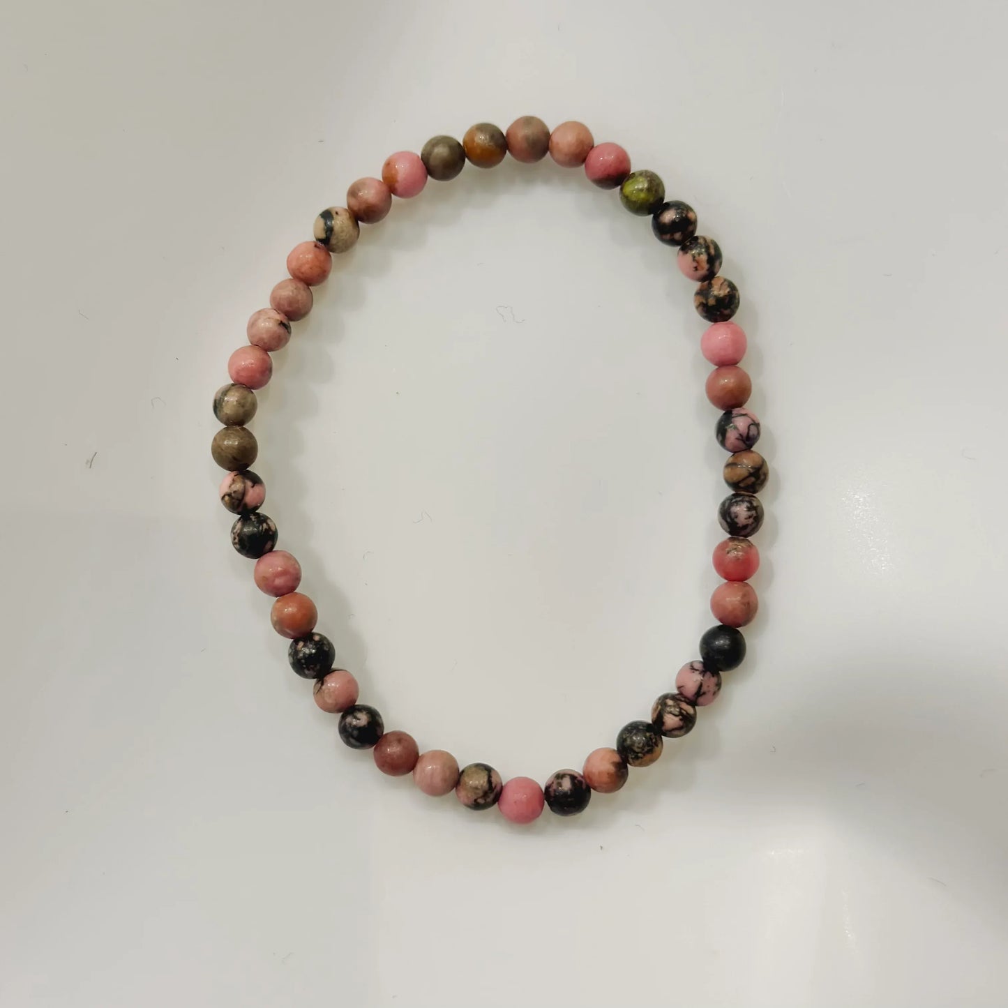 Pulsera de bolas de Rodonita - La Quinta Vidal