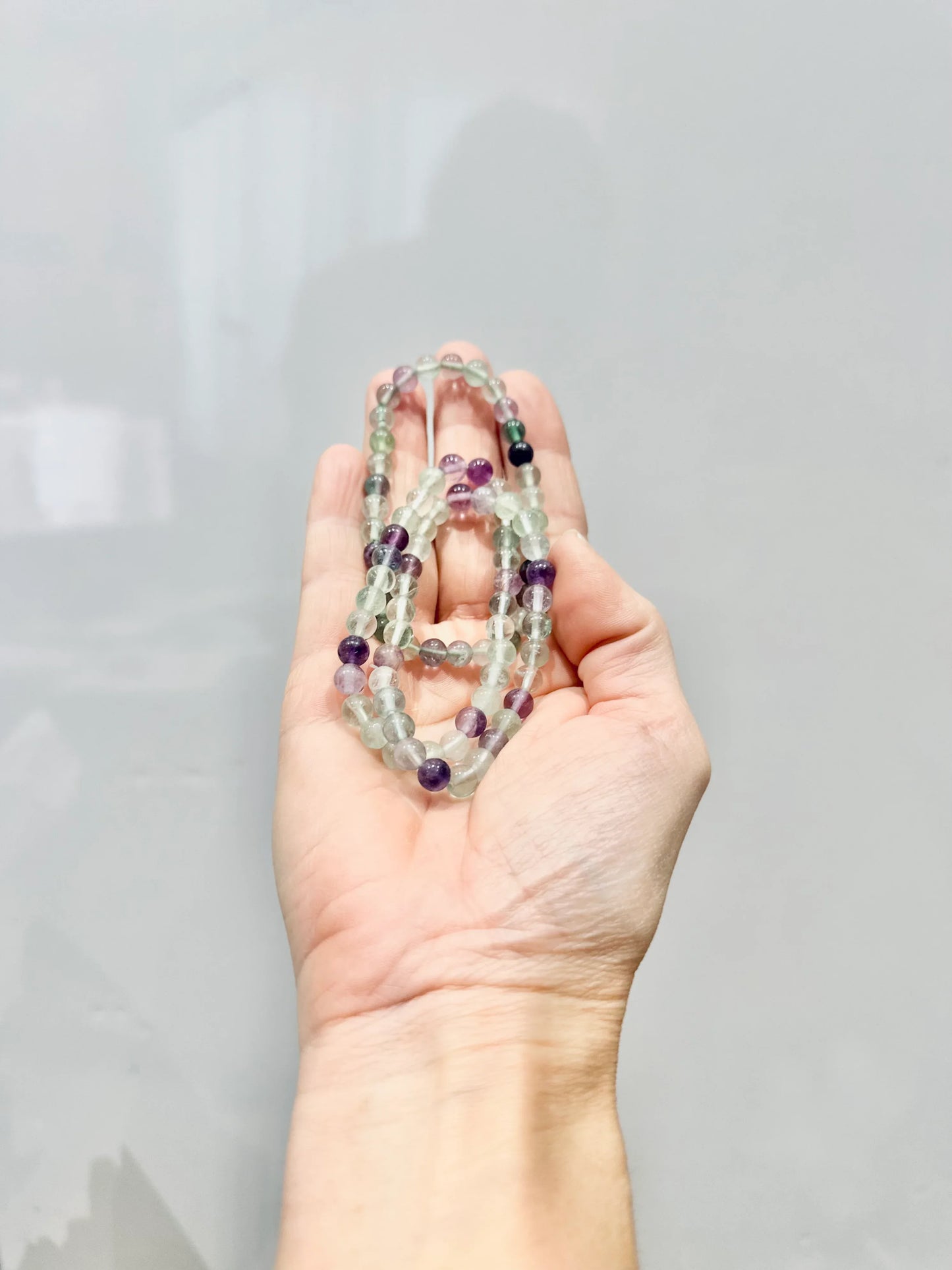 Pulsera de bolas de Fluorita multicolor - La Quinta Vidal