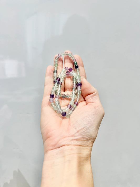 Pulsera de bolas de Fluorita multicolor - La Quinta Vidal