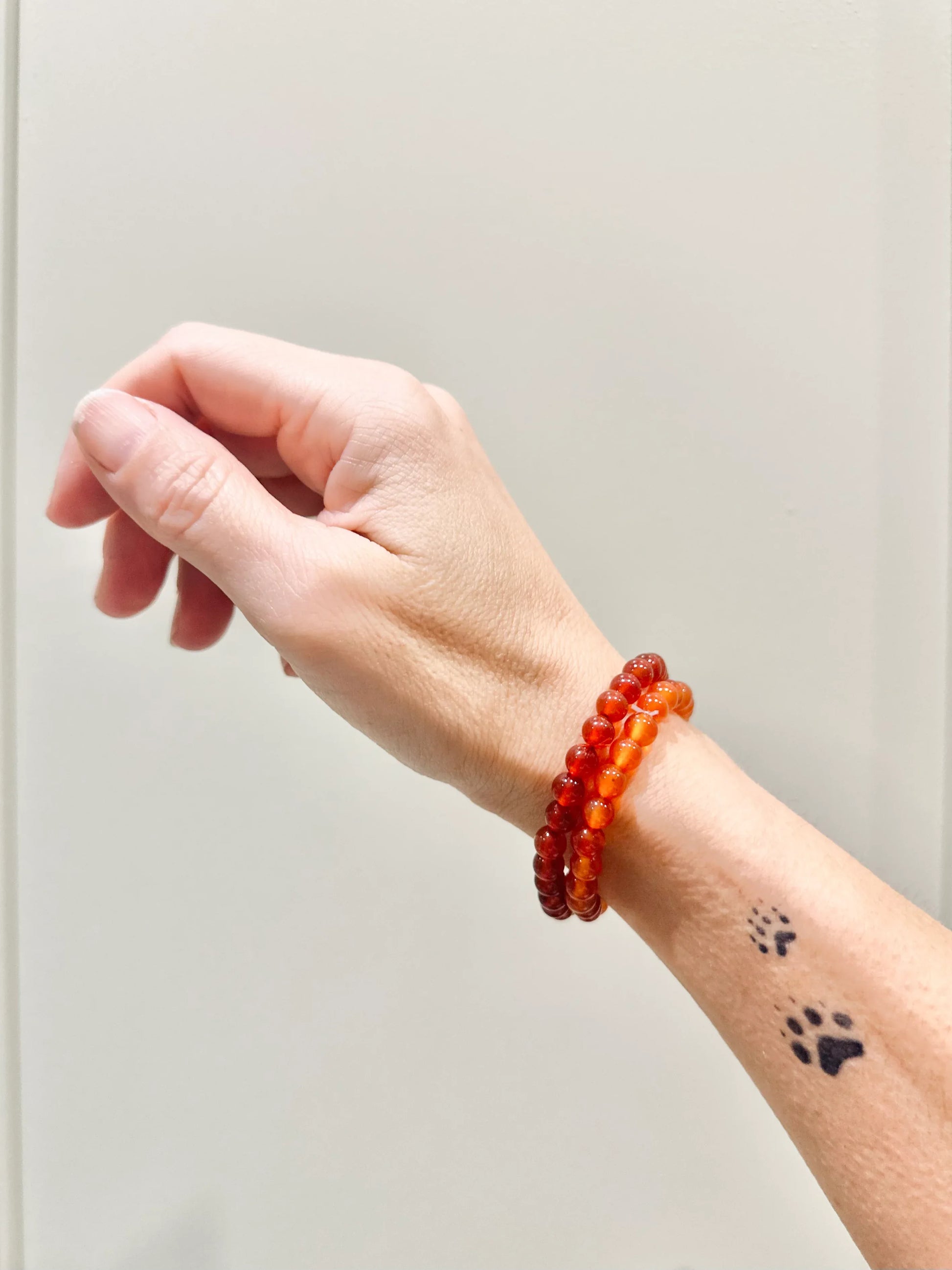 Pulsera de bolas de Cornalina - La Quinta Vidal