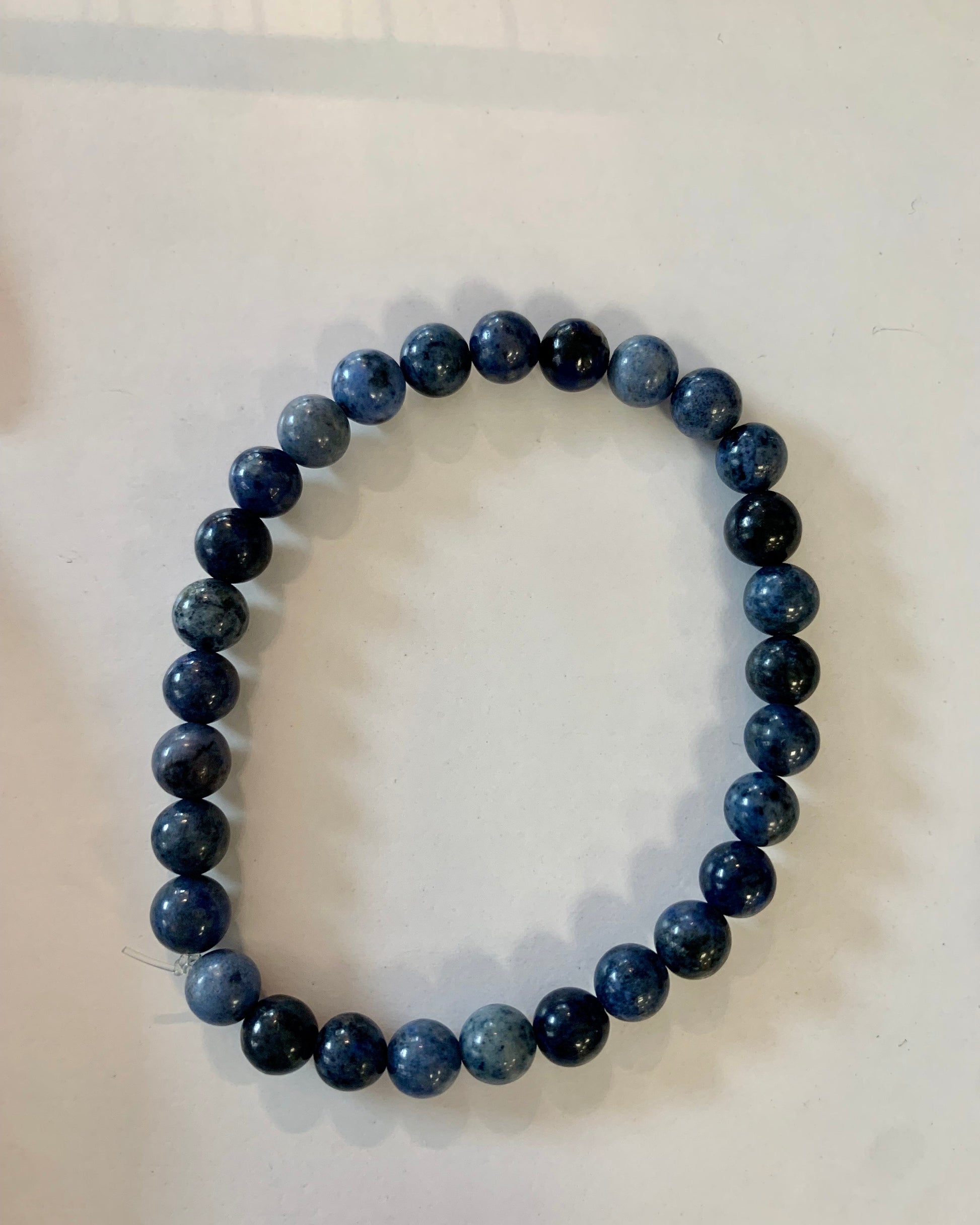 Pulsera de bolas de Dumortierita