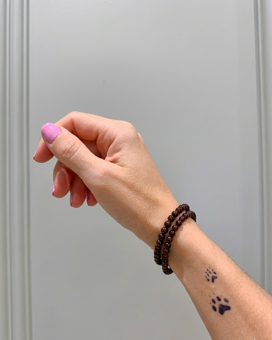 Pulsera de bolas de Granate