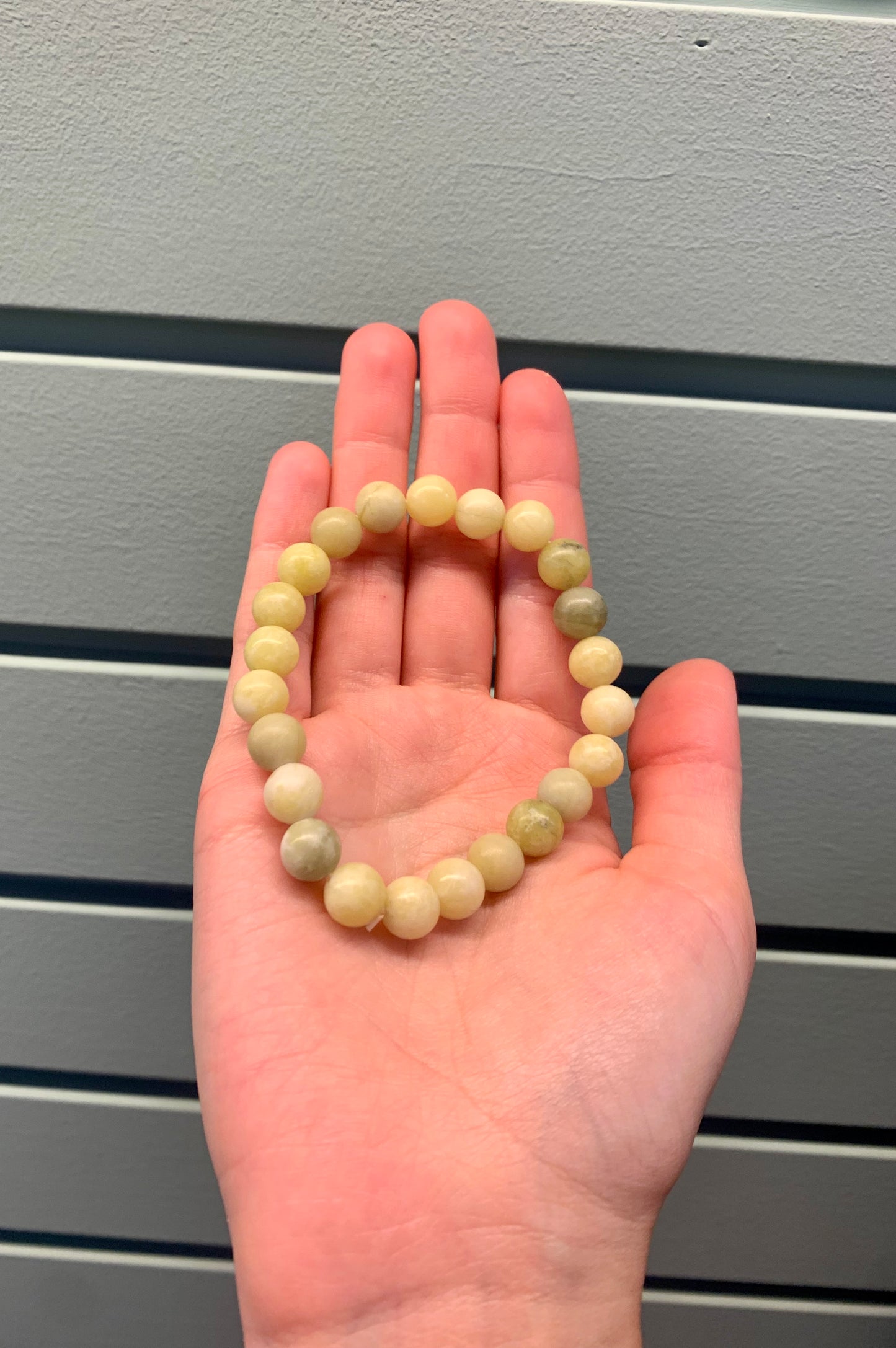 Pulsera de bolas de Jade Verde