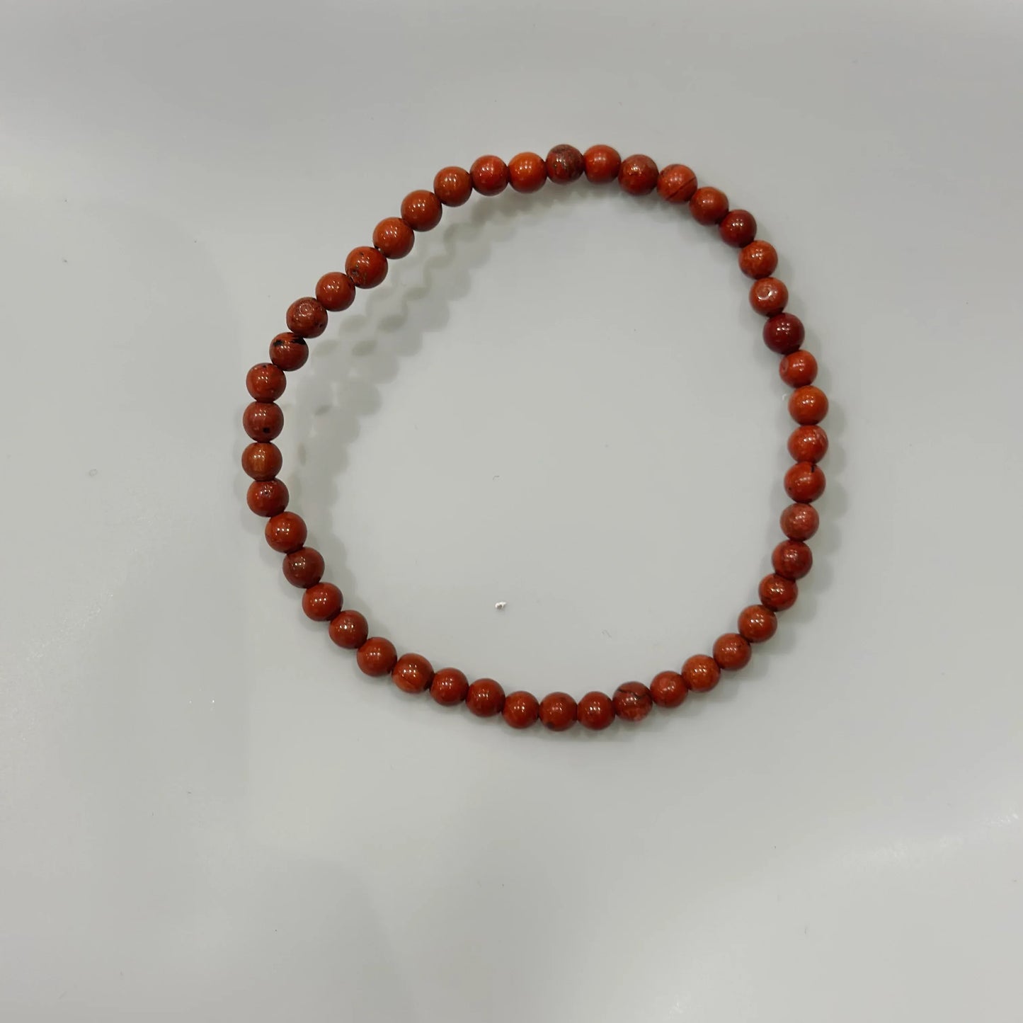 Pulsera de bolas de Jaspe Rojo