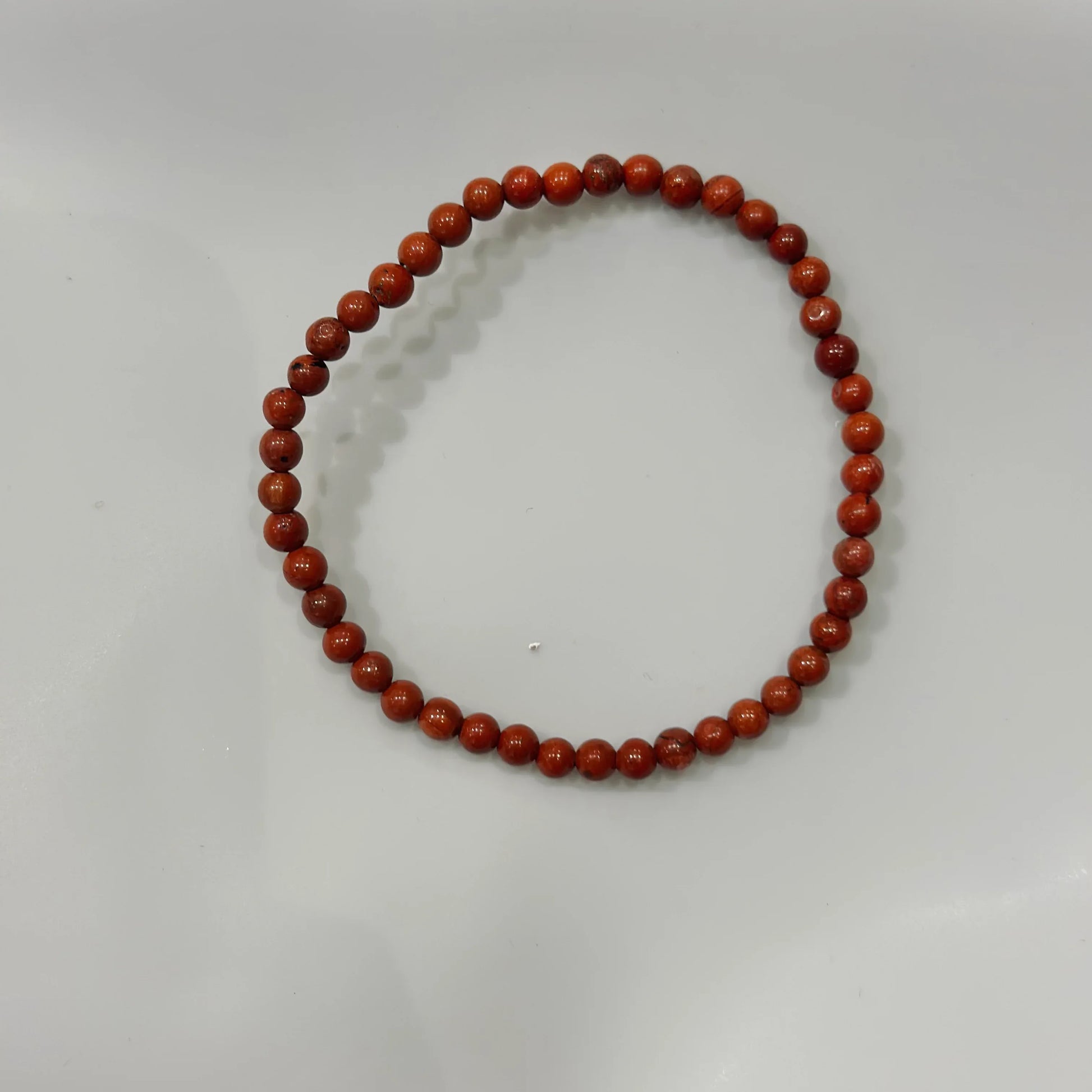 Pulsera de bolas de Jaspe Rojo