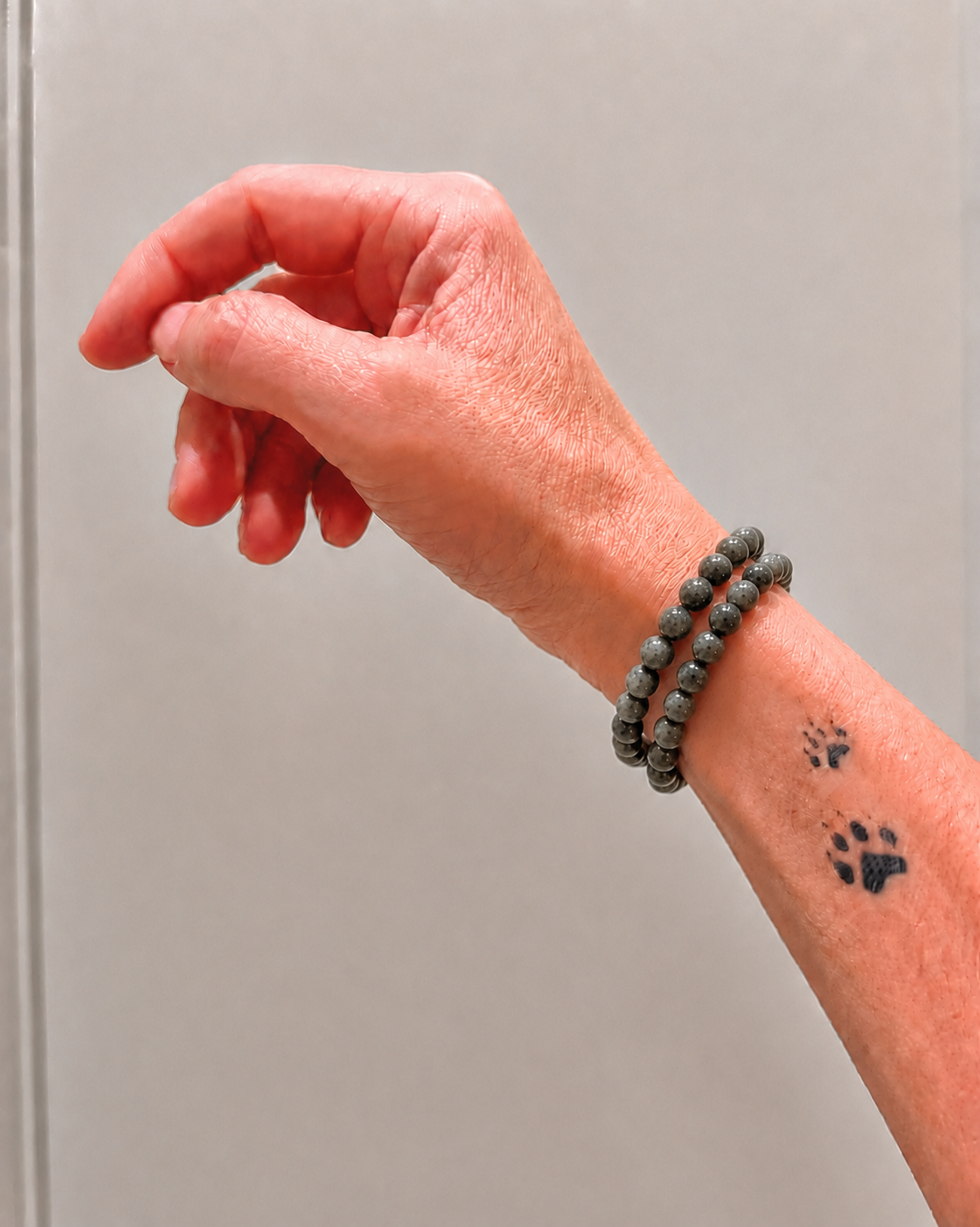 Pulsera de bolas de Larvikita