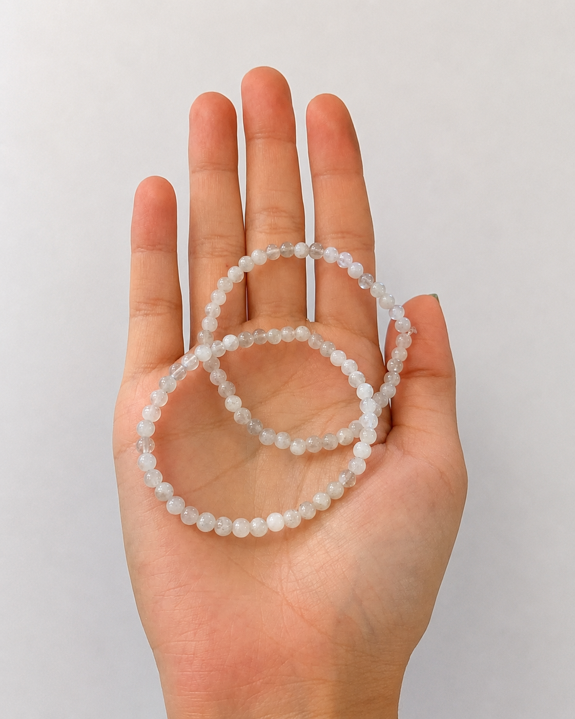 Pulsera de bolas de Piedra Luna