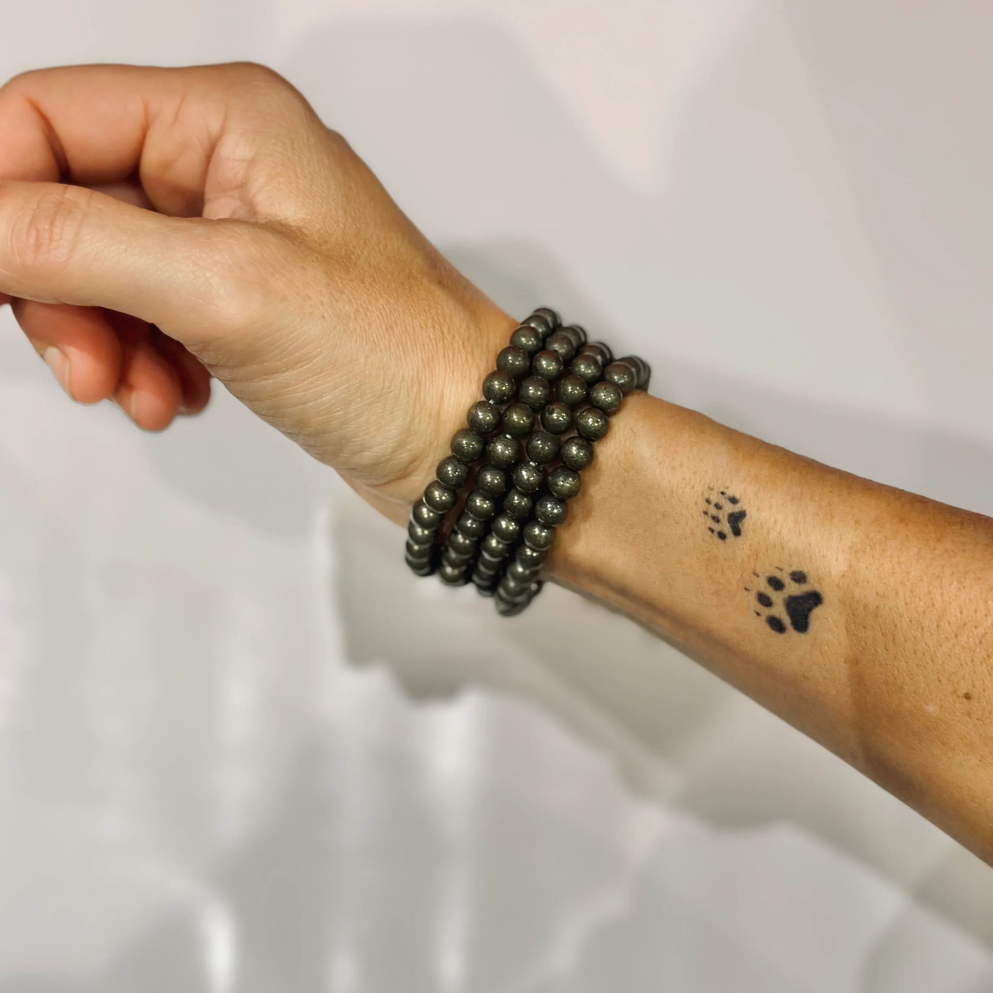 Pulsera de bolas de Pirita 