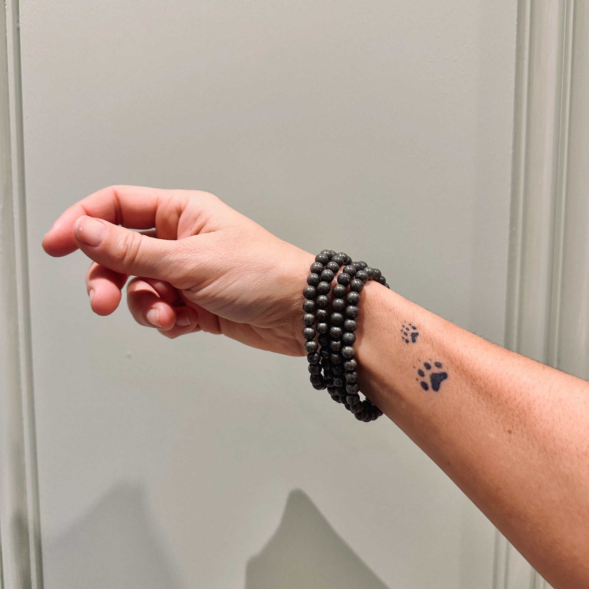 Pulsera de bolas de Pirita 