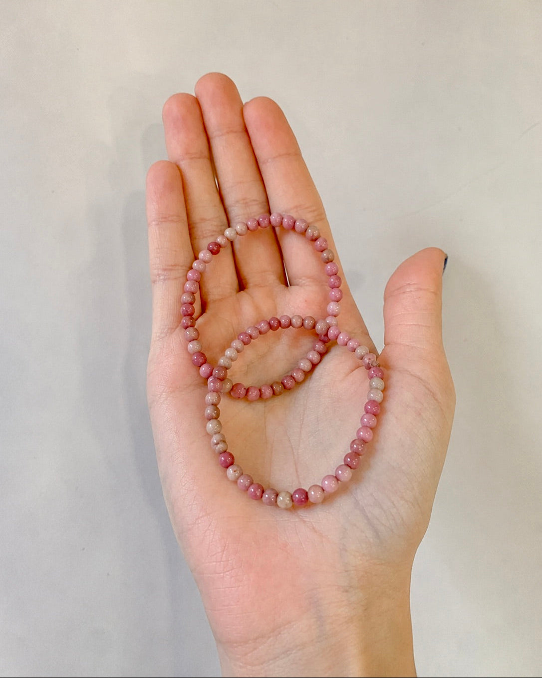 Pulsera de bolas de Rodonita Australiana
